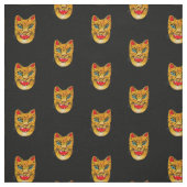 笑いジャガー水彩黒 ファブリック (見本)