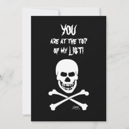 笑いスカル怖い面白いハロウィーンパーティー 招待状