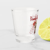 笑いスカル血グッドハローウィンパーティ ショットグラス (左)