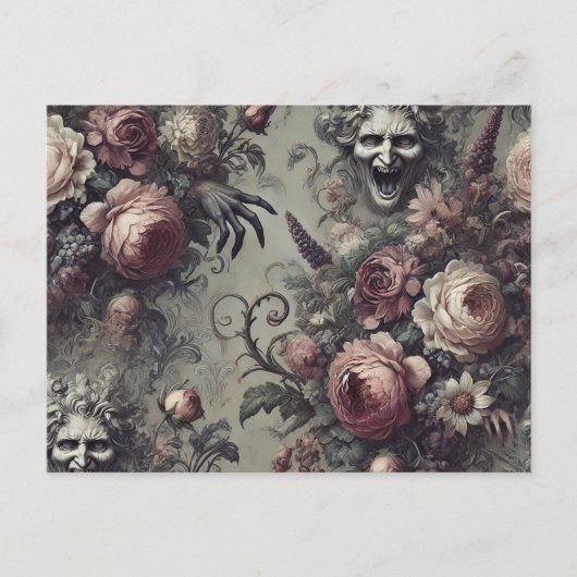 笑いセリフ – ゴシックフローラ シーズンポストカード (正面)