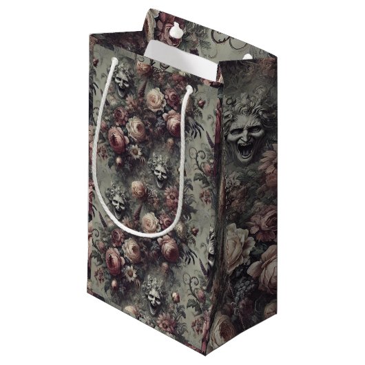 笑いセリフ – ゴシックフローラ スモールペーパーバッグ (正面アングル)
