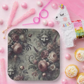 笑いセリフ – ゴシックフローラ ペーパープレート (パーティー)