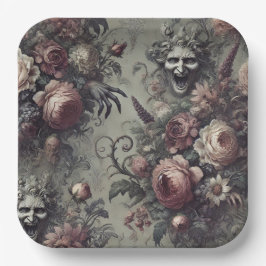 笑いセリフ – ゴシックフローラ ペーパープレート