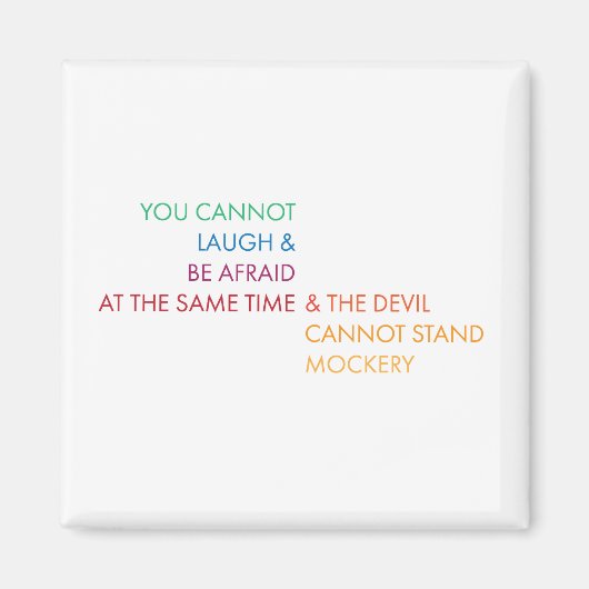 笑いディスポーズフェアマグネット マグネット (正面)