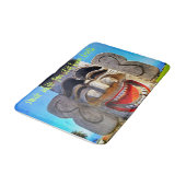 笑いトーテム撮影スマイル引用文タイポグラフィ バスマット (アングル)