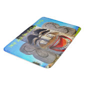 笑いトーテム撮影スマイル引用文タイポグラフィ バスマット (アングル)