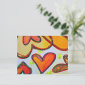 笑いハートガーデンハガキ ポストカード (スタンド正面)