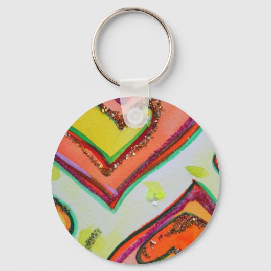 笑いハートキーチェーン キーホルダー (正面)