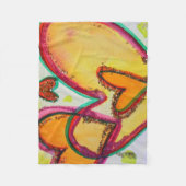 笑いハートコネクトフリースブランケット フリースブランケット (正面)