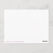 笑いハート交差はがき ポストカード (裏面)