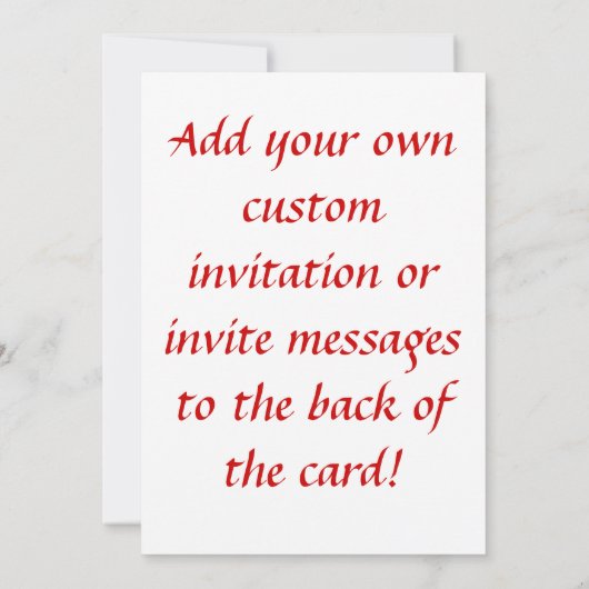 笑いハート交差カスタム招待状または招待状 招待状 (裏面)