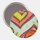 笑いハート磁石 マグネット (正面/裏面)