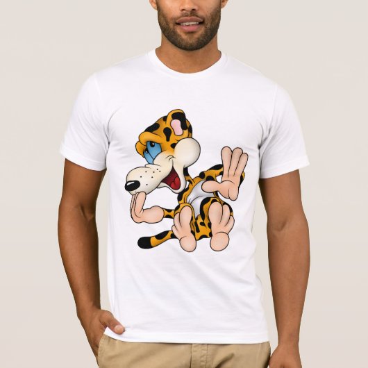 笑いヒョウはTシャツを着る Tシャツ (正面)
