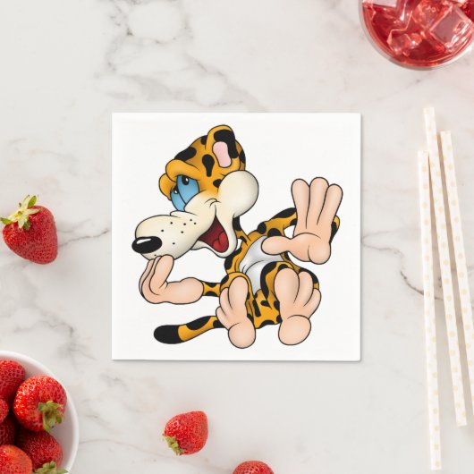 笑いヒョウ紙ナプキンス スタンダードカクテルナプキン (インサイチュ)