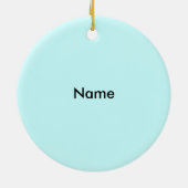 笑いピエロ顔 セラミックオーナメント (裏面)