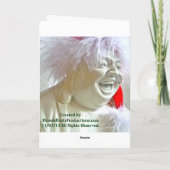 笑いブッダ休日ギフトカード シーズンカード (裏面)