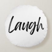 笑いプリントラウンド装飾用クッション ラウンドクッション (正面)