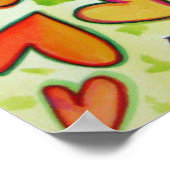 笑いプリント ポスター (角)