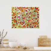 笑いプリント ポスター (キッチン)