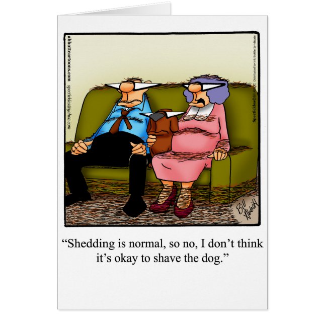 笑いペットのユーモアカードのためだけに (正面)