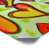 笑いポスタープリント(グリッター) ポスター (角)