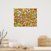 笑いポスタープリント(グリッター) ポスター (キッチン)