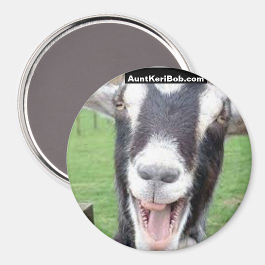 笑いヤギ マグネット (正面/裏面)