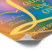 笑いライブラブポスターカスタマイズ ポスター (角)