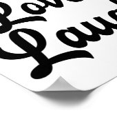 笑いラブライブレトロ瞑想マインドフルポジティビット ポスター (角)