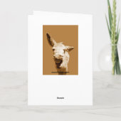 笑いロバ誕生日ウィッシュ カード (裏面)