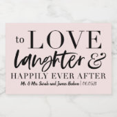 (笑い事を)楽々とラベに楽しむ スパークリングワインラベル (シングルラベル)