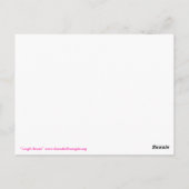 笑い二つのハートはがき ポストカード (裏面)