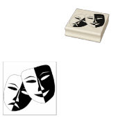 笑い今すぐ泣く後のマスク ラバースタンプ (押印)