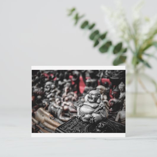 笑い仏 ポストカード (スタンド正面)