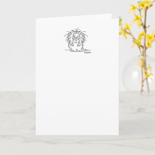 笑い保た カード (黄色い花)