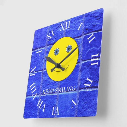 笑い保た スクエア壁時計 (傾斜)