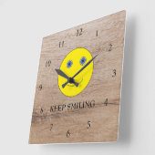 笑い保た スクエア壁時計 (傾斜)