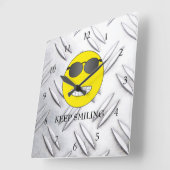 笑い保た スクエア壁時計 (傾斜)