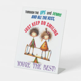 笑い保た 台座サイン