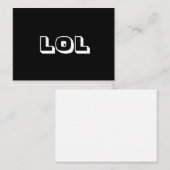 笑い出す大声の白黒 アドバイスカード (正面/裏面)