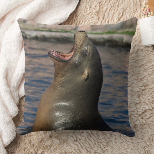 笑い印 クッション (ブランケット)