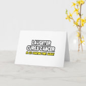 笑い声ががんになる… カード (黄色い花)