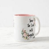 笑い声St. Padre PIOを持つ主に役立って下さい ツートーンマグカップ (正面右)