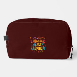 笑い富幸せプリントカット縫いバッグ ドップキット