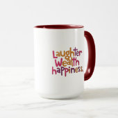 笑い富幸福マグカップ マグカップ (正面右)