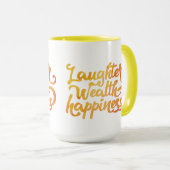 笑い富幸福マグカップ マグカップ (正面右)