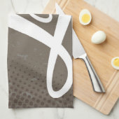 笑い愛は住んでいます キッチンタオル (四つ折り)