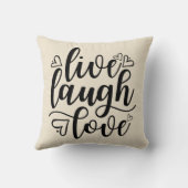 笑い愛は住んでいます クッション (裏面)