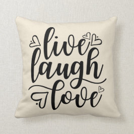 笑い愛は住んでいます クッション