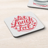 笑い愛は住んでいます コースター (左側)